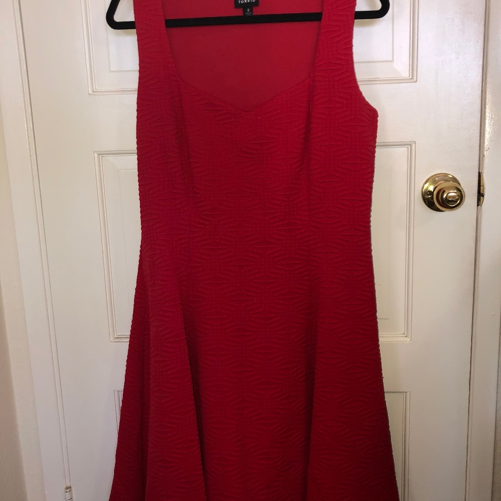 red dress